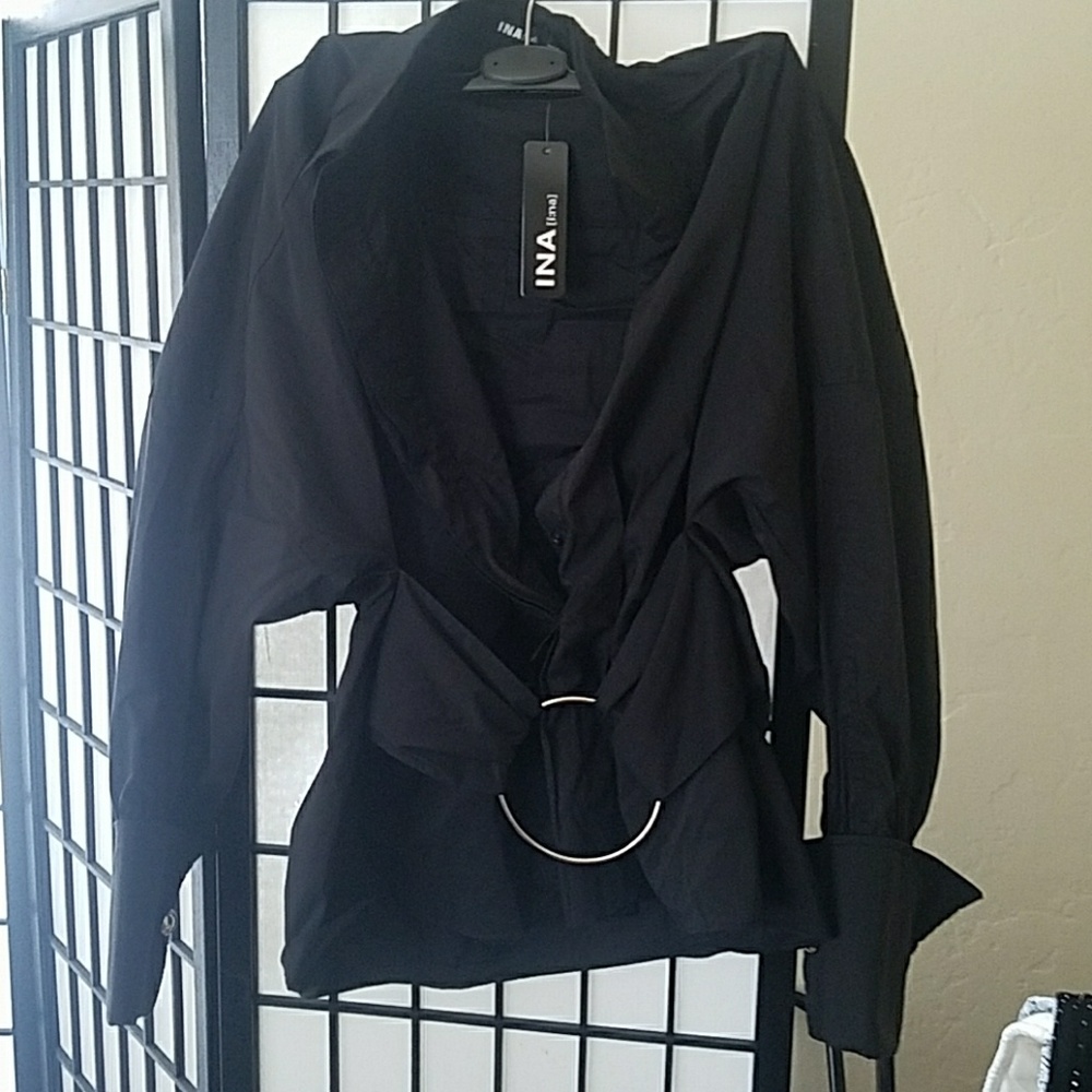 Black button up